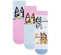 Bluey Calcetines Niña, Multipack 3 Calcetas Niña, Pack De 3 Pares De Calcetines Divertidos Bingo, Multicolor 24-26cm