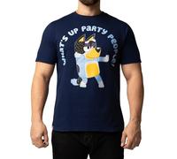 Bluey Camiseta, Camiseta para Hombre Manga Courta De Bandit, Camisetas Hombre De Algodón, Ropa Adultos, Azul L