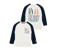 Bluey Camiseta Camisetas Manga Larga Niño | Camiseta Niño Algodón | Marfil 2-3 años