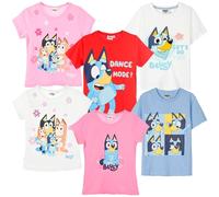 BlueY - Camiseta de manga corta - 100% algodón - Producto original - Niña Niño, Rosa Rosa 10003, 5 años