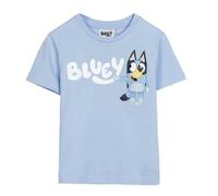 Bluey Camiseta de Manga Corta Infantil Azul Claro - Marca EAN: 8445484498134 - Talla: 3 Años