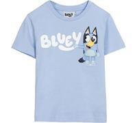 Bluey Camiseta de Manga Corta Infantil Azul Claro - Marca EAN: 8445484498141 - Talla: 4 Años