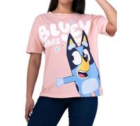 Bluey Camiseta Mujer | Camiseta Algodon Veran | Camisetas Mujer Manga Corta | Rosa M