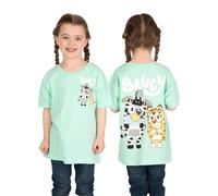 Bluey Camiseta Niña, Ropa De Niños Verano, Camiseta Manga Corta Niña Bingo, Camisetas Niño Algodón, Verde 8-9 años