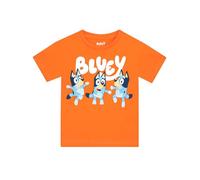 Bluey Camiseta Niño | Bingo Camiseta Niño Manga Corta | Verano Ropa para Niños | 100% Algodón Camisetas| Naranja 2-3 Años