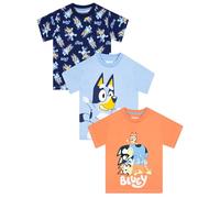 Bluey Camiseta Niño Paquete De 3, Camisetas Niño para El Verano, Paquete De 3 Camisetas Ninos