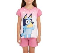 Bluey Camiseta y Pantalón Corto para Niña, Pijama Conjunto 2 Piezas para Niñas, Incluye Caja de Regalo, Talla 4 Años | Rosa