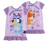 Bluey Camisón reversible y Bingo para niñas, Lillac, 4-5 años