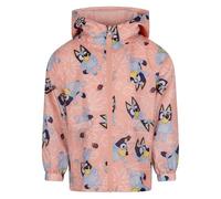 Bluey Chubasquero con capucha, chaqueta con forro polar aislante, Bluey, 2-3 Años: 98cm, Rosado