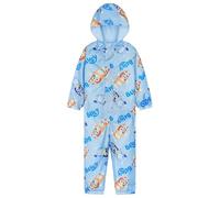 Bluey Chubasquero Impermeable Niña, Chubasquero Poncho Niño, Ropa Impermeable para Infantil para Jugar al Aire Libre (Azul, 18-24 Meses)