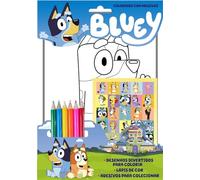 BLUEY COLORINDO COM ADESIVOS