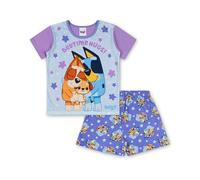 Bluey Conjunto de pijama corto para niñas y bingo para niñas | Producto oficial, Lila, 2-3 años