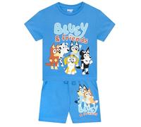 Bluey Conjunto Niño | Bingo Dos Piezas Conjunto Niño Verano | Algodón Pantalones Cortos Niños | Azul 7-8 Años