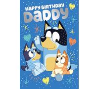 Bluey Daddy - Tarjeta de felicitación de cumpleaños para papá