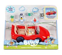 Bluey - Convertible, vehículo del Perrito Azul, Coche descapotable Divertido para el Papa, Incluye Figura, muñecos articulados Serie Infantil, Famosa (BLY65000)