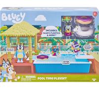 Bluey Diversión En La Piscina Set De Juego Figura Con Traje De Baño