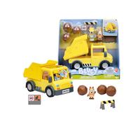 Bluey Dump Truck, Camión de Basura, Incluye Figurita Amigo, Incluye Pegatinas, 2 Alertas y 3 Rocas de Plástico para su Aventura, Famosa (BLY96000)