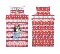 Bluey Edredón Infantil Juego Funda Nieve 12 Navidad Ropa Cama Algodón