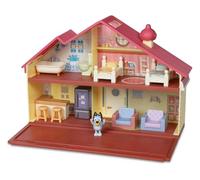 Bluey - Family House Playset, Casita de Juguete del Perrito, Cierra para Guardar Todo y asa para Jugar y Llevarla Todos Lados, Muebles y Accesorios y Una Figura articulada, Famosa (Bly04000)