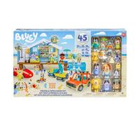 Bluey Friends & Family Beach Set - Casa de Juego de 45 Piezas Ultimate Mega Set, Grande, Incluye Hoja de calcomanías, Set de Playa con la Familia y los Amigos