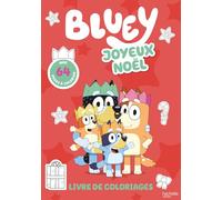 Bluey Joyeux Noël: Livre de coloriages