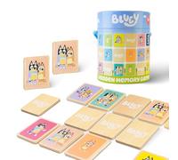 Bluey Juego de Memoria para niños - Juegos de Cartas a Juego con Personajes Juguete de Aprendizaje para niños a Partir de 3 años - Juegos de Viaje Familiares - Juegos portátiles con