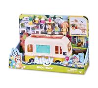 Bluey - Juice Truck Playset, Juguete de la Camioneta de Zumos, 3 Figuras Articuladas de la Serie, Accesorios de Comidas y Pegatinas Decorativas, para Niños y Niñas +3 años, Famosa (BLY48000)