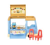 Bluey Lets Play Chef Food Truck Playset Convertible Food Truck Juguete con 3 Restaurante de juegos de delantal articulado para nios de edades de 3