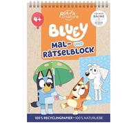 Bluey Mal- und Rätselblock: Malen und Rätseln für alle Bluey-Fans ab 4 Jahren