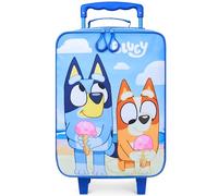Bluey Maleta Infantil con 2 Ruedas Bingo Maleta de Viaje Cabina Niños Trolley Infantil Ligero para Avión Viaje Escuela 46x30x18cm 15L S (L46cm x W30cm - 15L, Azul)