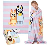 Bluey Manta para Cama, Sofa Suave, Cobija de Invierno, 150 x 130 cm - Regalo Niños
