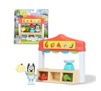 Bluey Mini Playset Tienda Farmer's Market, Set de la Serie Animada, Playset con Figuras Articuladas Amigos, Muñecos de la Serie Infantil, Juguetes Exclusivos, Famosa (BLY70200)