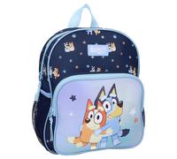 Bluey Mochila Infantil Smoochy Kiss Ajustable Azul Poliéster Para Escuela