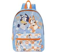 Bluey Mochila Niño Infantil Con Bingo, Mochilas Pequeñas, Azul One Size