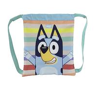 Bluey- Mochila saco, Mochila con cuerdas, Bolsa, Extraescolares, Multicolor, Producto Oficial (CyP Brands)