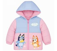 Bluey - Mono acolchado para niñas con capucha, multicolor, 7-8 años