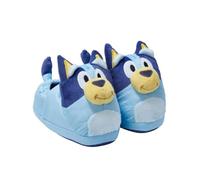 Bluey Niña Cabeza 3D Pantuflas | Cara Bluey 3D, zapatillas unisex fáciles de poner para niños, felpa suave, para Navidad, cumpleaños & todo el año