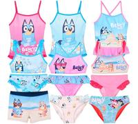 BlueY - Niña Traje de baño entero 1 pieza o bikini 2 piezas Monokini - Niño Slip Pantalones cortos Parigamba Boxer Mar Piscina - Licencia Oficial, 5 años