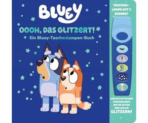 Bluey - Oooh, das glitzert! - Interaktives Taschenlampen-Soundbuch mit 5 Geräuschen und Glitzerseiten
