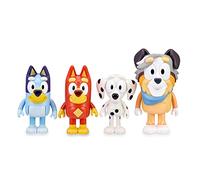 Bluey - Pack 4 Figuras School, muñecos articulados de los Personajes compañeros del Cole, Juguete de la Serie de Dibujos Animados Infantil, con Rusty, Chloe y Calypso, Famosa (BLY09300)