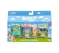 Bluey Pack de 4 Figuras Abuelitas, 4 Figuras inspiradas en el Episodio, con Brazos articulados y Accesorios, Figuras móviles de 6-7,6 cm para Que los peques recreen el Episodio Abuelitas