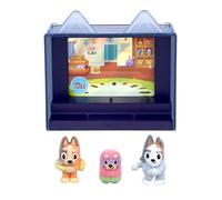 Bluey Paquete de episodios Fuzzies: abuelas. con 3 minifiguras coleccionables especialmente flocadas (incluye 1 exclusiva), vitrina, tarjeta de intercambio de papel de aluminio y guía de coleccionista