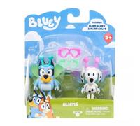 Bluey: Paquete de figuras dobles - Alien Bluey y Chloe