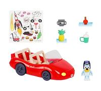 Bluey Paquete de vehículos y figuras, Escape Convertible con figura exclusiva de 2.5 pulgadas, 4 accesorios y hoja de calcomanías