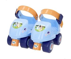 Bluey Patines 4 Ruedas Talla 22 a 29, Máx. 20 kg, Niños +3 años, Medidas, Talla Ajustable, Freno Delantero, Diseño Colorido, Desarrollo de la motricidad Fina y Estabilidad (77731)