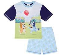 Bluey Pijama corto para niños, azul, 4-5 años