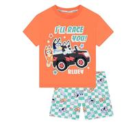 Bluey Pijama Manga Corta, Conjunto Niño Verano Algodón, Pijama Niño Bingo Verano, Multicolor 3-4 años