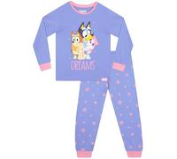 Bluey Pijama Niña | Pijama Niña | Pijamas Niñas Invierno | Morado 3-4 Años