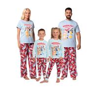 Bluey Pijama Niña, Pijamas Chica De Bingo, Pijama Navidad para Niñas, Pijamas Invierno Niña, Azul 5-6 Años