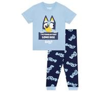 Bluey Pijama Niño | Pijamas Niño Invierno | Manga Corta Pijama para Niños | Azul 6-7 años